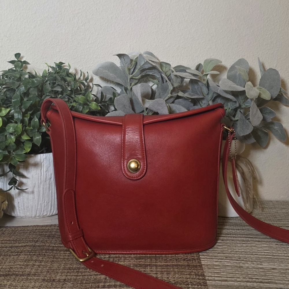 Vintage Coach Red Binocular Bag 9853